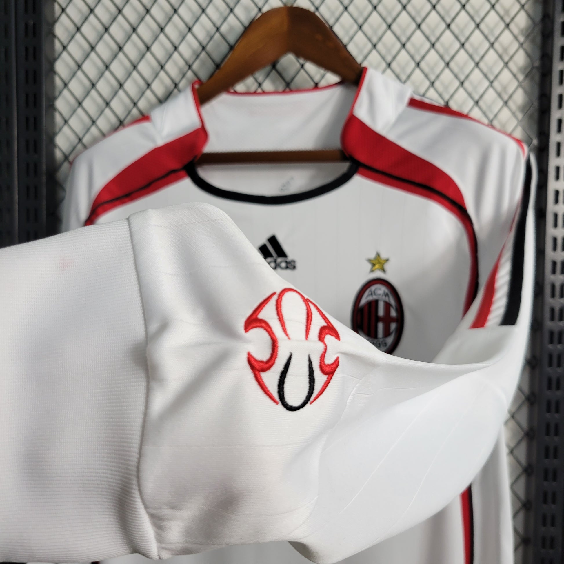 AC Milan Away 06 07 Season Retro Long Sleeve Jersey.