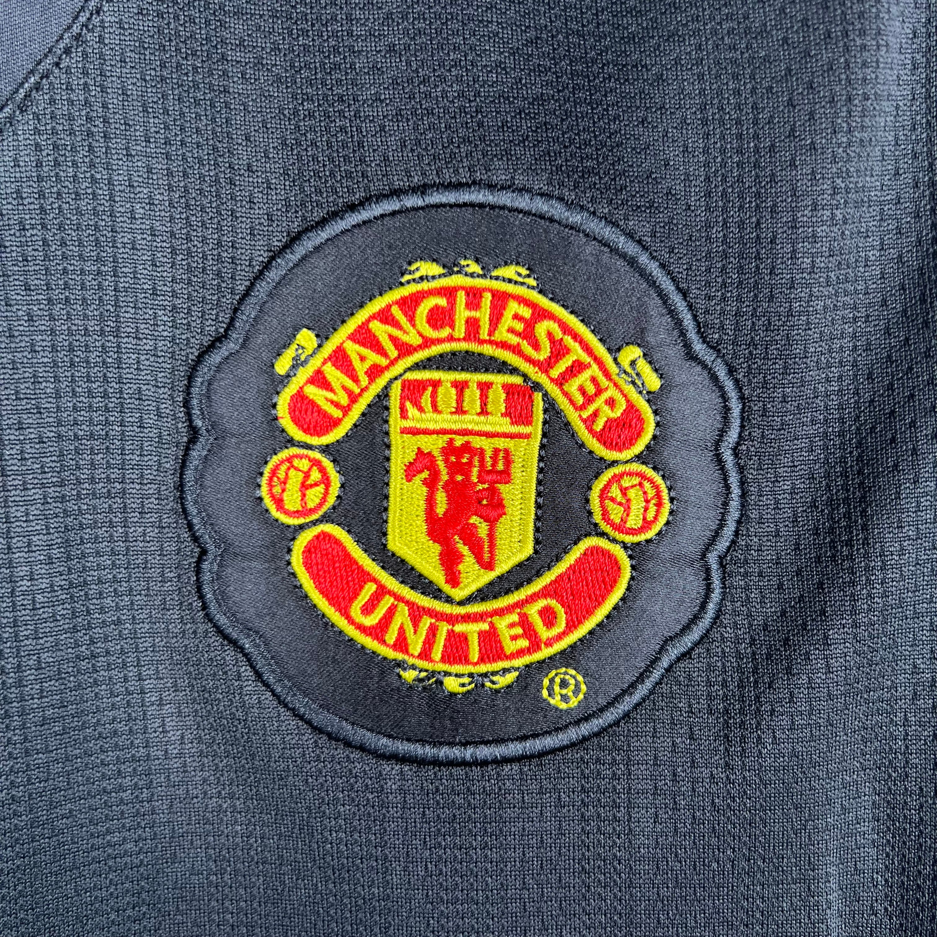 MANCHESTER UNITED LONG SLEEVE BLACK RETRO 07/08