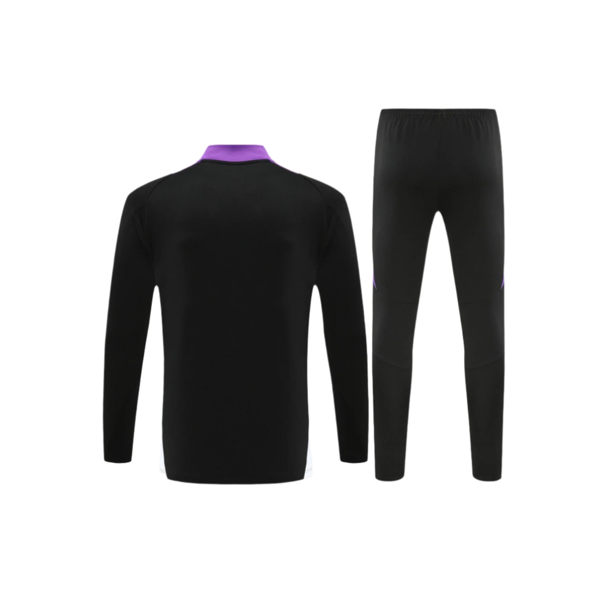 REAL MADRID BLACK AND PURPLE TRACKSUIT