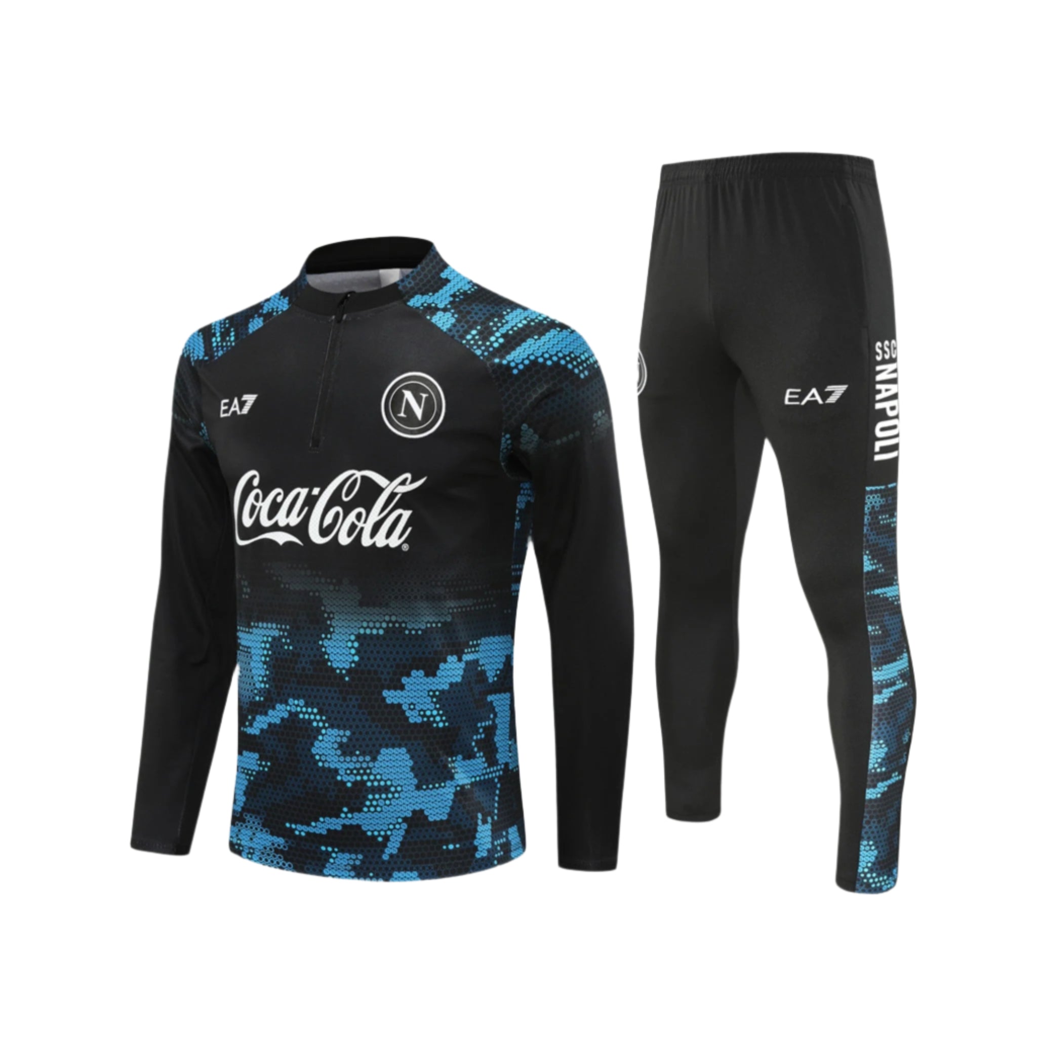 NAPOLI BLACK AND BLUE TRACKSUIT