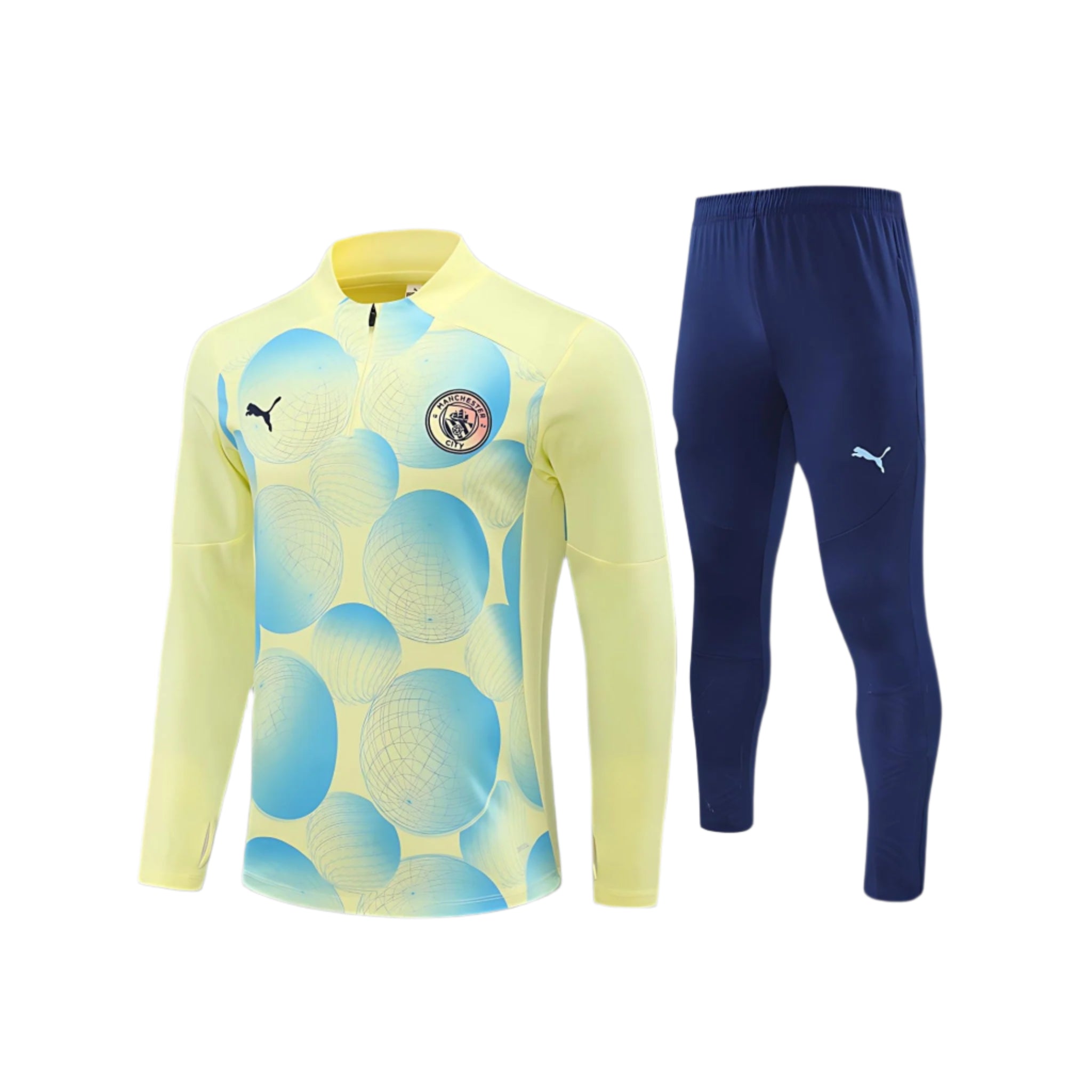 MANCHESTER CITY BLUE AND YELLOW TRACKSUIT